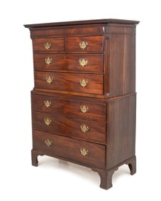 Late George III Mahogany Chest on Chest