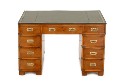 Campaign Style Maple Writing Desk