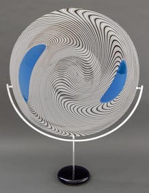Giampaolo Seguso Murano Art Glass Plate, 1993