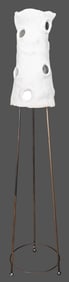 Signed Modernist Sculptural Plaster Floor Lamp