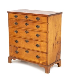 American Maple Chest of Drawers, 18th C.