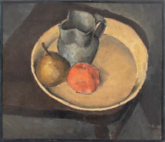William Wetzel Still Life with Pear Oil on Canvas