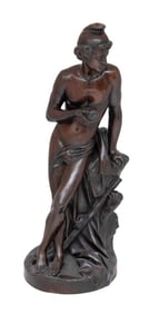 Emile Picault "Paris" Patinated Bronze Sculpture