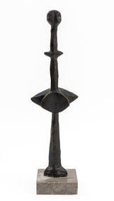 Doris Rucker "Magische Figur" Bronze Sculpture