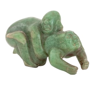 Olmec Pre-Columbian Jade Erotic Sculpture