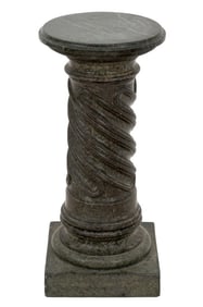 Victorian Green Serpentine Pedestal