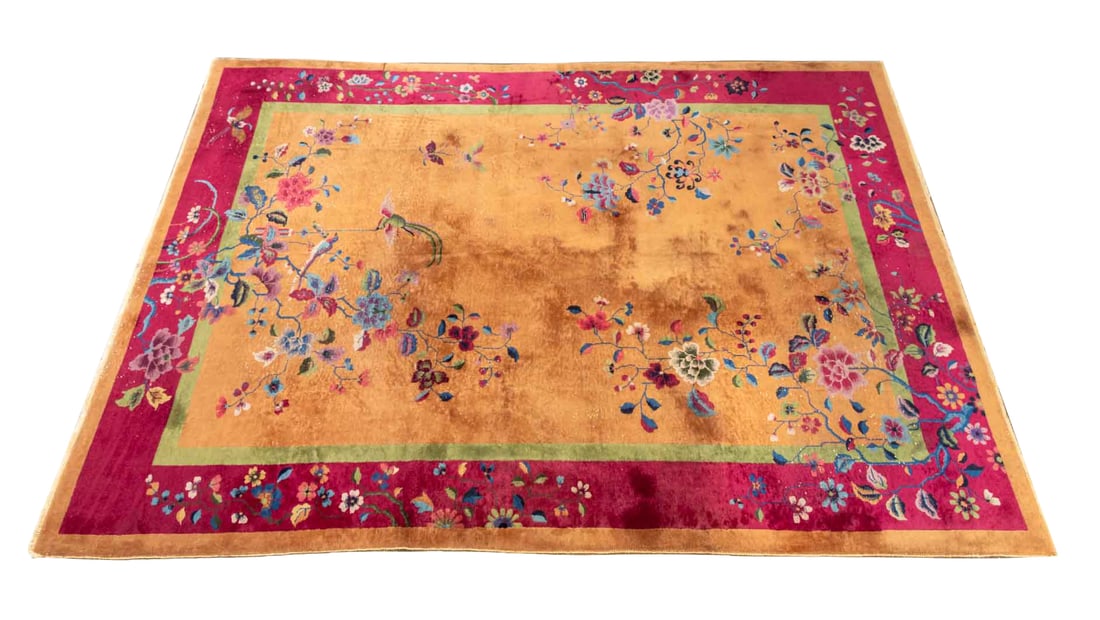 Nichols Chinese Art Deco Carpet, 11' 7" x 8' 10" (1 of 7)