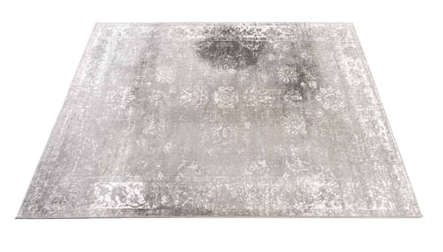 Turkish Modern Gray Carpet, 10' 1" x 8' 1"