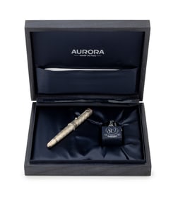 Aurora 80th Anniversary Silver Fountain Pen