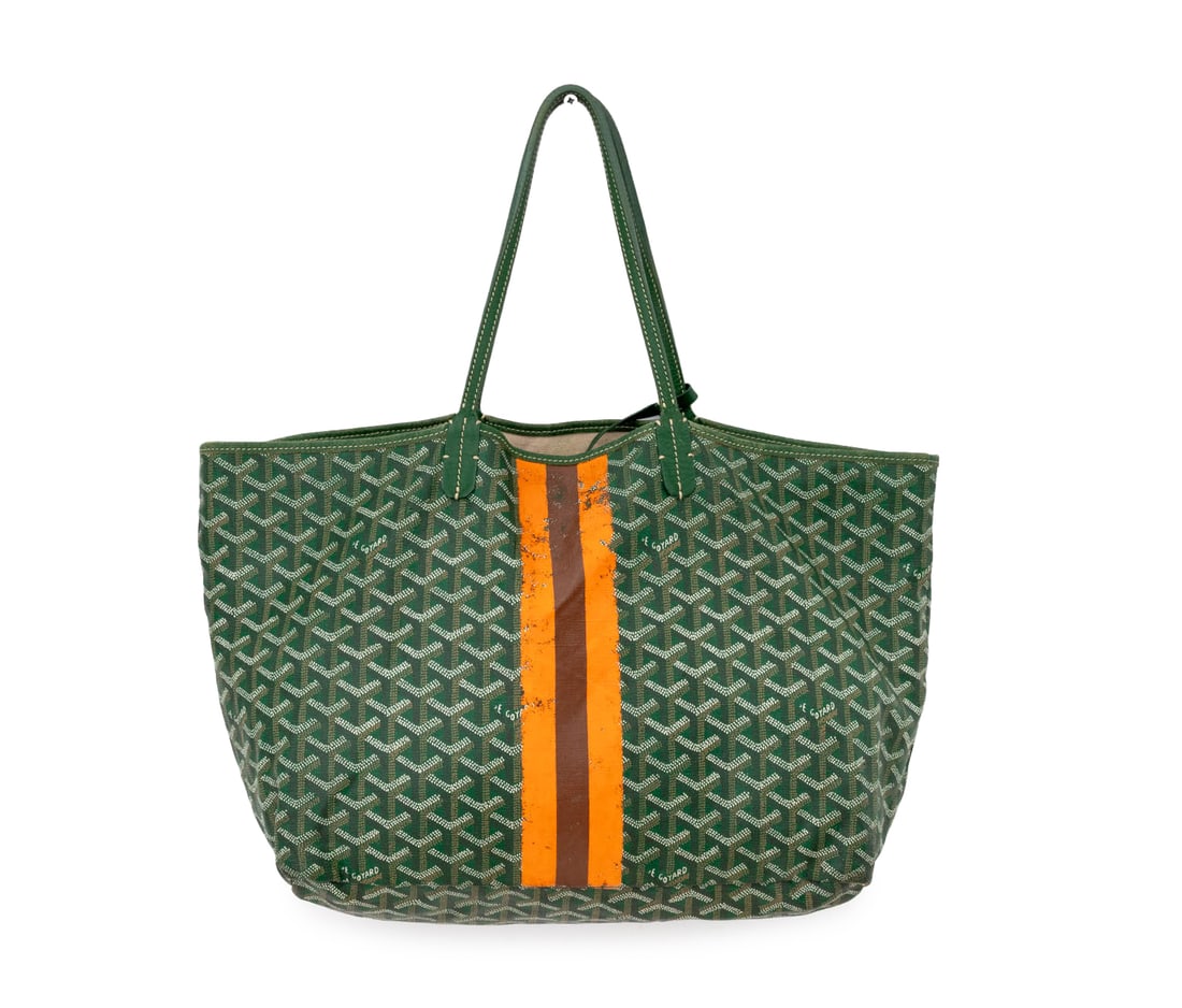 Goyard Green Canvas Tote Bag (1 of 9)