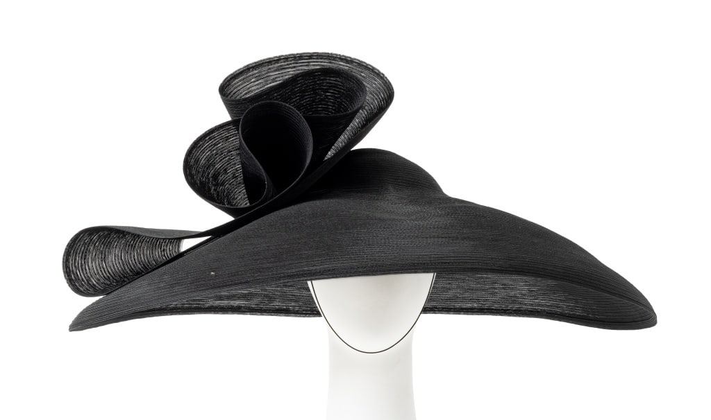 Philip Treacy for Ralph Lauren Black Mesh Hat (1 of 9)