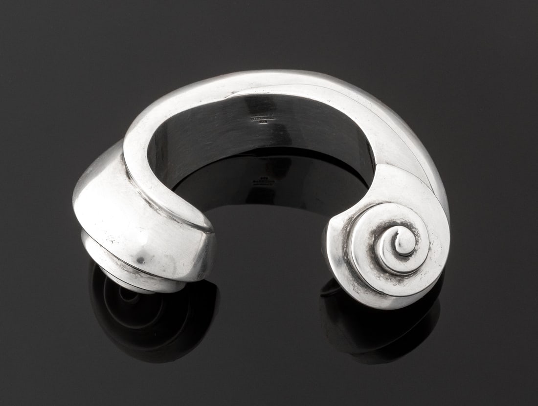 Patricia Von Muslin Sterling Scroll Form Cuff (1 of 6)