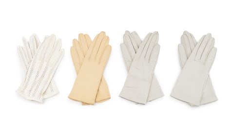 Christian Dior Leather Gloves, 4 Pairs