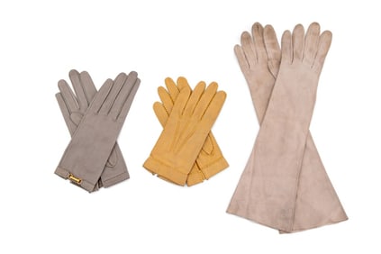 Hermes, Loewe, Etc. Designer Gloves, 3