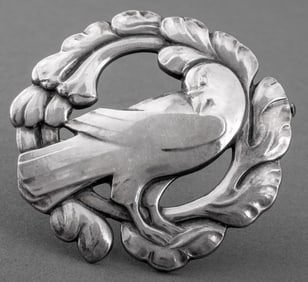 Georg Jensen Sterling Dove Design #70 Brooch