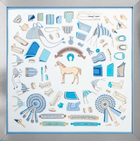 Hermes "Albums de Colportage" Silk Scarf