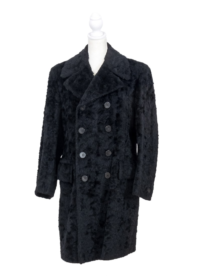 Black Persian Lamb Wool Coat (1 of 8)