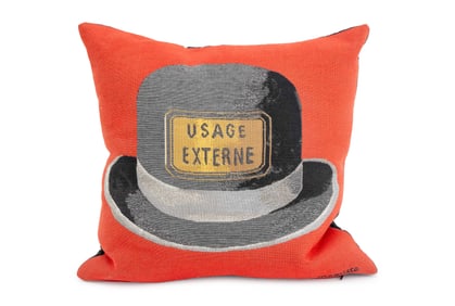 After Rene Magritte "Usage Externe" Throw Pillow