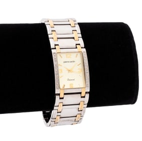 Pierre Cardin "Diamond" Stainless Steel Watch