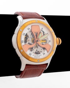 Stuhrling Automatic Stainless Steel Skeleton Watch