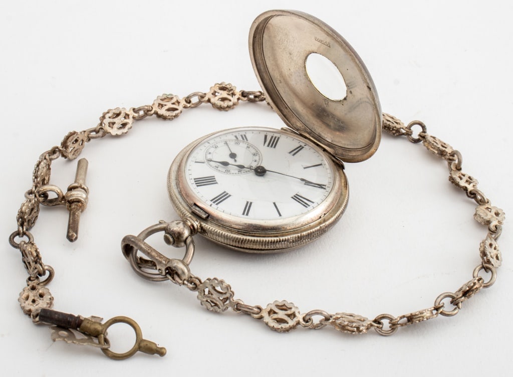 French Silver Plate Pocket Watch, ca. 1900 (1 of 9)