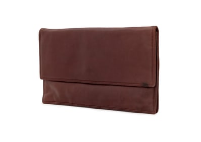 Bottega Veneta Brown Leather Clutch