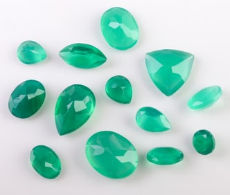 Loose Mixed-Cut Green Quartz, 8.9 cttw.