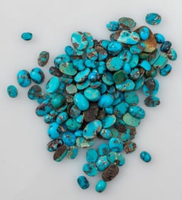 Parcel of Loose Mixed Cut Turquoise, 162.3 cttw.