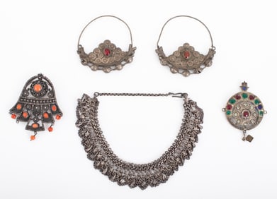 Tribal Silver Jewelry, 5 Pieces