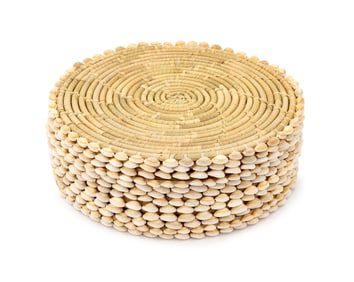 Cowrie Shell Mounted Placemats, 12