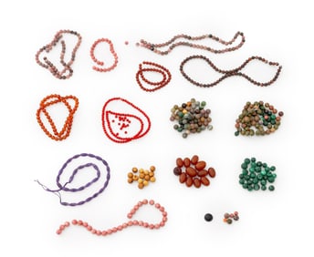 Collection of Various Gemstone Beads