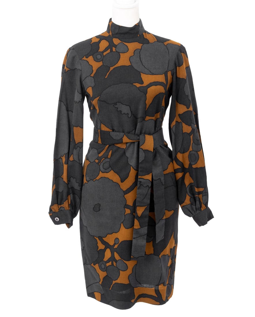 Rudi Gernreich Floral Print Long Sleeve Dress (1 of 9)