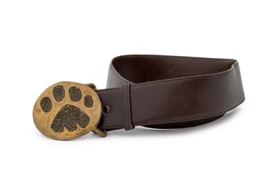 Denis Mathews Bronze Lion's Paw Motif Belt, 1990