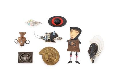Studio Jewelry Brooches, 8