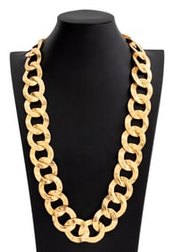 Kenneth Lane Gold-Tone Chain Link Necklace
