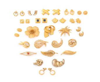 Monet Gold-Tone Gem-Set Costume Jewelry, 24 Pcs.