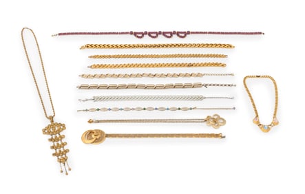 Monet Costume Jewelry Necklaces, 12 Pcs.