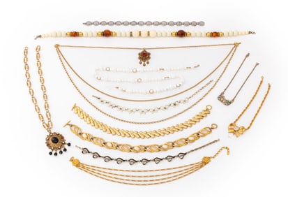 Erwin Pearl Etc. Costume Jewelry Necklaces, 12