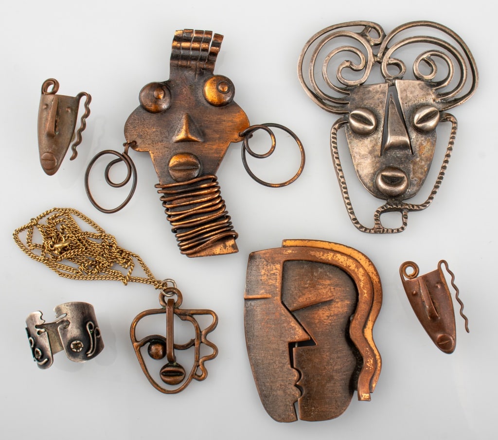 Francisco Rebajes Mixed Metal Art Jewelry, 6 Pcs. (1 of 10)