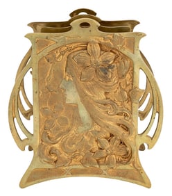 Art Nouveau Brass Correspondence Rack