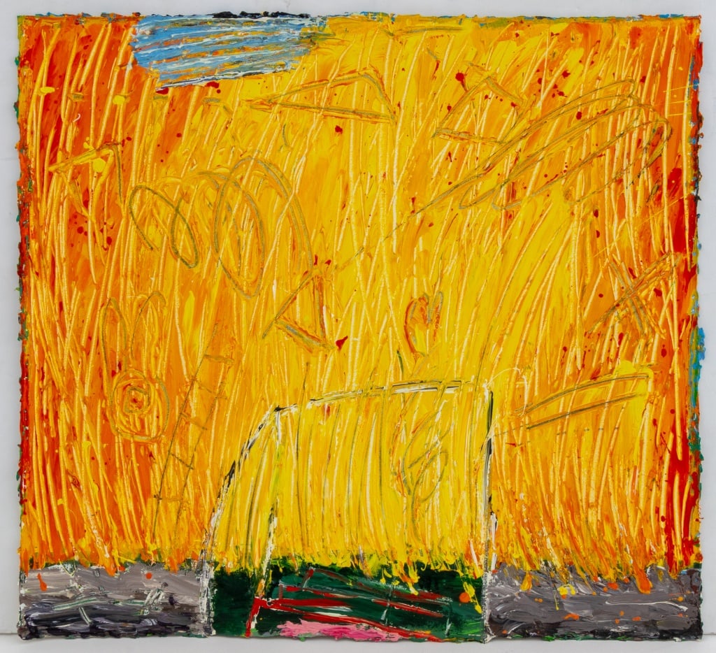 Elfi Schuselka Abstract Composition Oil on Canvas (1 of 5)