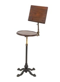Leveson & Son's Mahogany Adjustable Music Stand