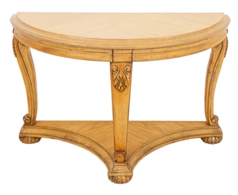 Louis XV Style Limed Oak Console Table