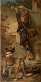 After Toby Edward Rosenthal "The Apple Thief" Oil