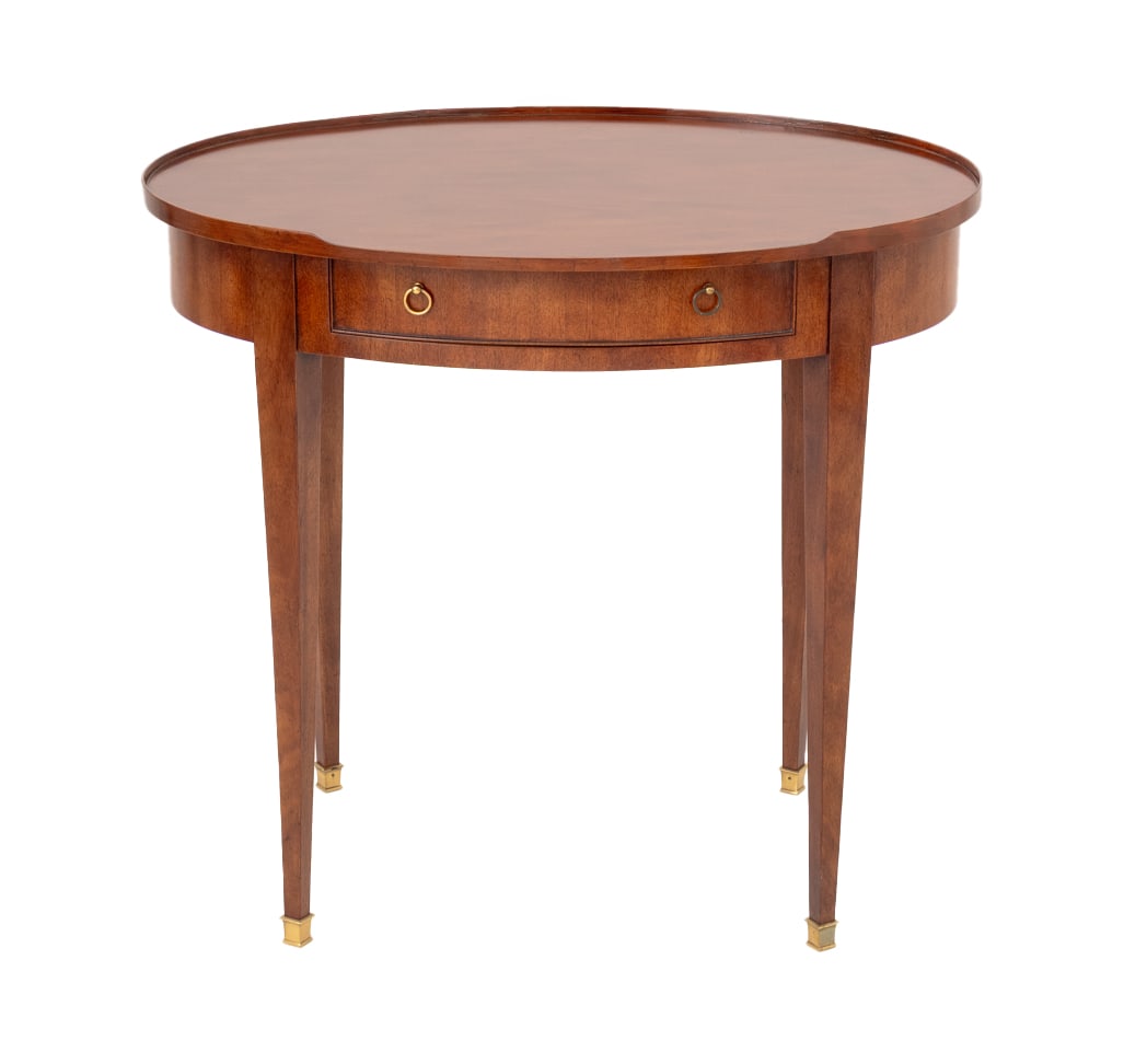 Baker Furniture Empire Style Walnut Lamp Table (1 of 9)