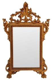 Baroque Style Gilt Composition Mirror