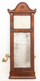 American Neoclassical Mahogany Mirror, 19th C.