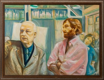 Signed Portrait of Robert Philipp Oil on Canvas