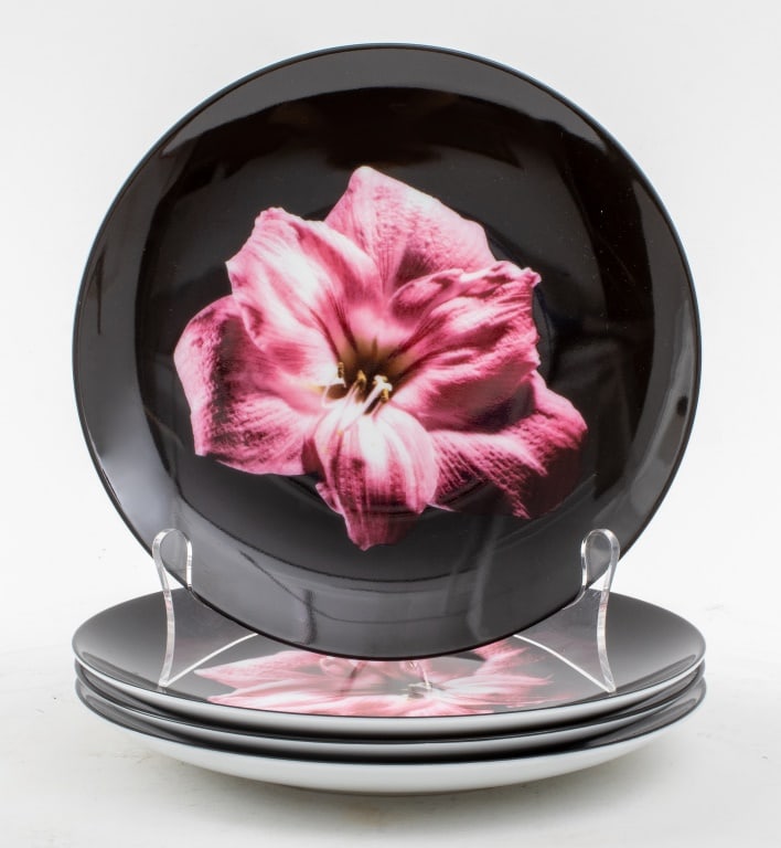 Robert Mapplethorpe Limoges "Amaryllis" Plates, 4 (1 of 5)