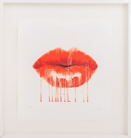 Sara Pope "Lips" Serigraph in Colors
